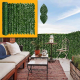 Ограда от зелени листа - панел за уединение с реалистичен вид 3 x 0,5 м 5