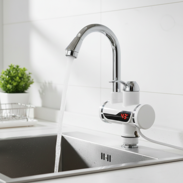 Смесител с проточен бойлер,за плот,3000W + дисплей,BR-4802-THD 6