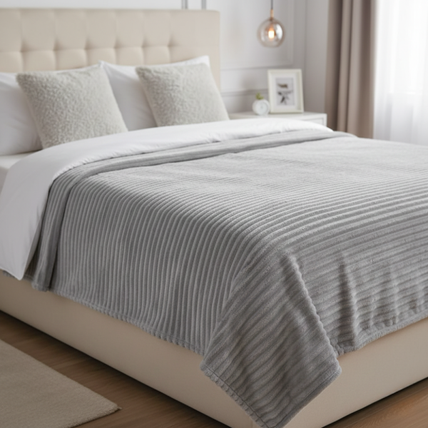 Меко и ватирано микрофибърно одеяло 200x220 см за топъл и стилен сън