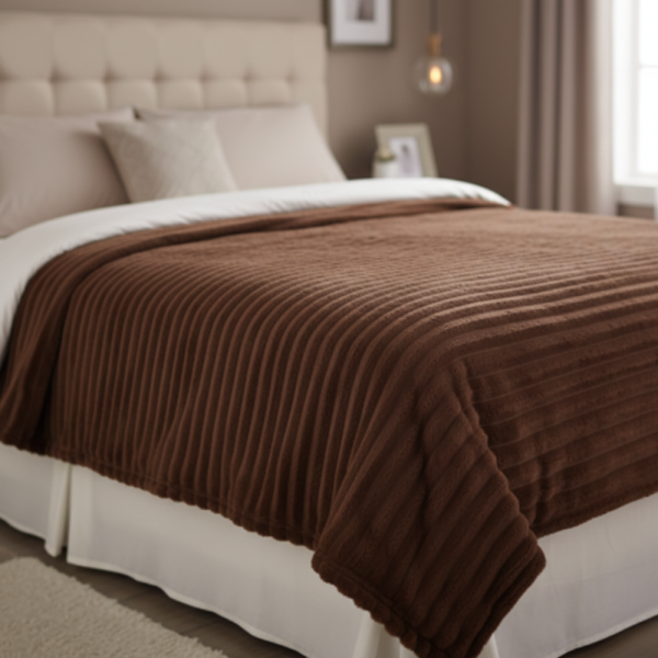 Меко и ватирано микрофибърно одеяло 200x220 см за топъл и стилен сън