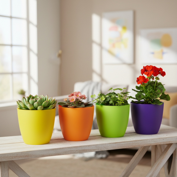 Саксия с поливна система Ø18×H16 см - за здрава коренова система 1