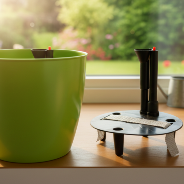 Саксия с поливна система Ø18×H16 см - за здрава коренова система 7