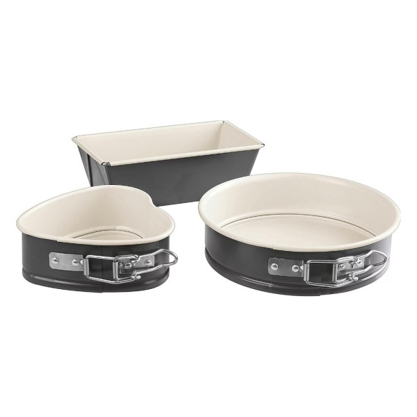 Комплект мини форми за печене „Exclusive“ (3 части) – керамично покритие, сърце и подвижен ръб 5