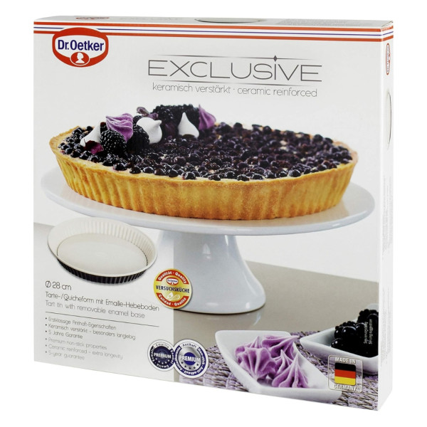 Форма за тарт и киш (28 см) с емайлирано дъно и незалепващо покритие 2