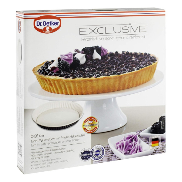 Форма за тарт и киш (28 см) с емайлирано дъно и незалепващо покритие 4