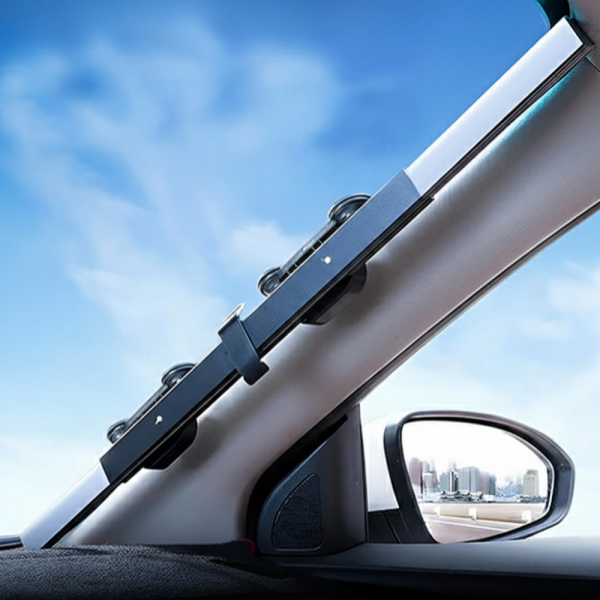 Сенник с UV защита за предно стъкло 155x65 см - лесен монтаж, преносим и регулируем