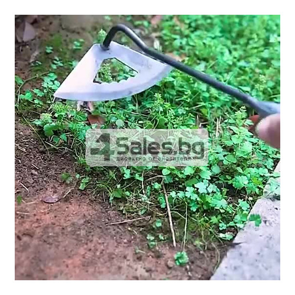 Мотика за плевели от закалена стомана,  30 см, куха дръжка 6