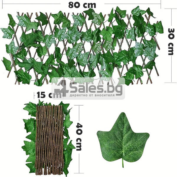 Декоративно преградно пано Бръшлян, 30 x 180 см