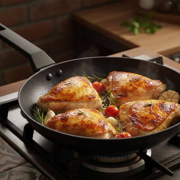 Тиган Edenberg с керамично незалепващо покритие — за здравословно готвене