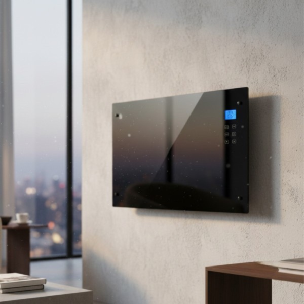 Електрически конвектор Heltes 2000W – Стилен и ефективен отоплителен уред с LCD дисплей и седмично програмиране 2