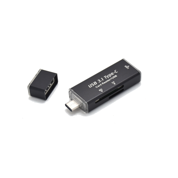 Кардрийдър 3 в 1 за TF и SD памети с USB 3.1 порт CA45 4
