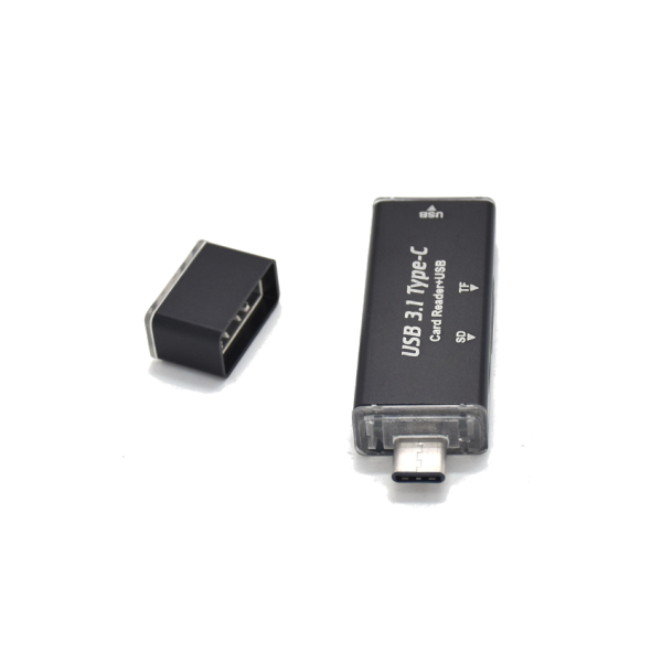 Кардрийдър 3 в 1 за TF и SD памети с USB 3.1 порт CA45