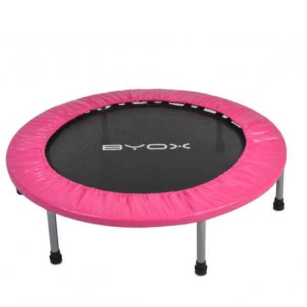 Батут без мрежа Byox 101cm/96cm — розов и син, до 100 кг