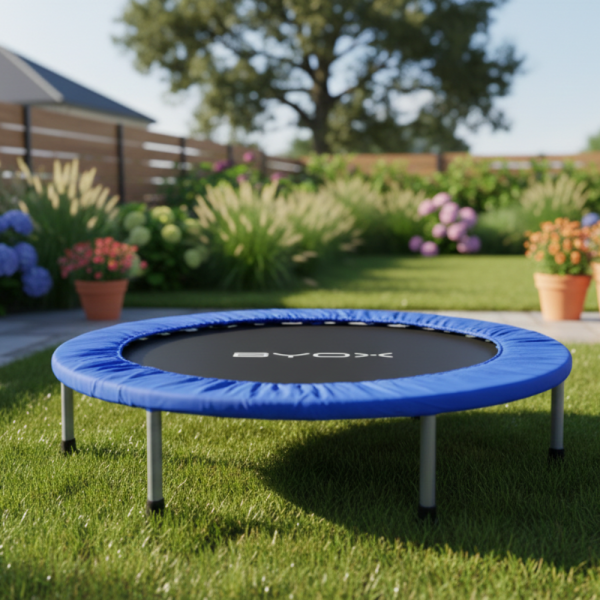 Батут без мрежа Byox 101cm/96cm — розов и син, до 100 кг 2