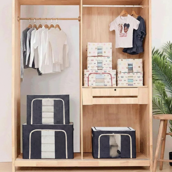 Сгъваема кутия за съхранение и подреден дом - 66L органайзер