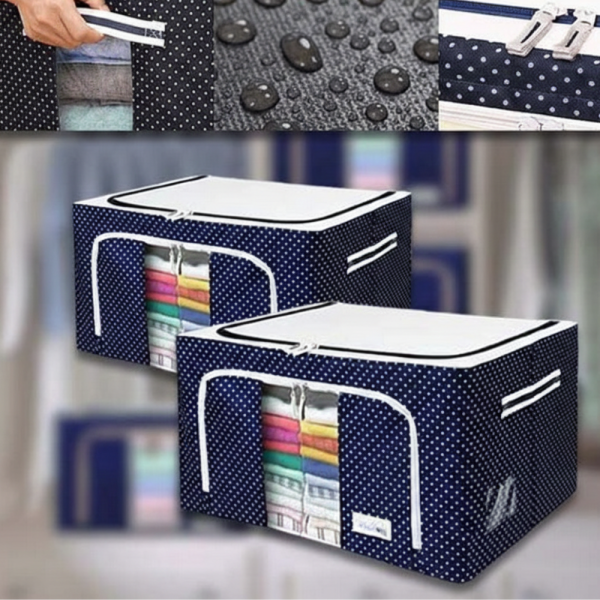 Сгъваема кутия за съхранение и подреден дом - 66L органайзер 7