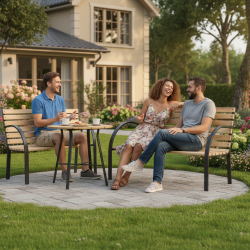 Градинска пейка - красива и практична 120 х 60 х 80 см