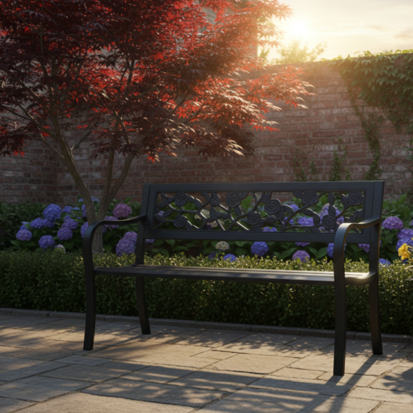 Градинска пейка - стил и удобство в градината 4