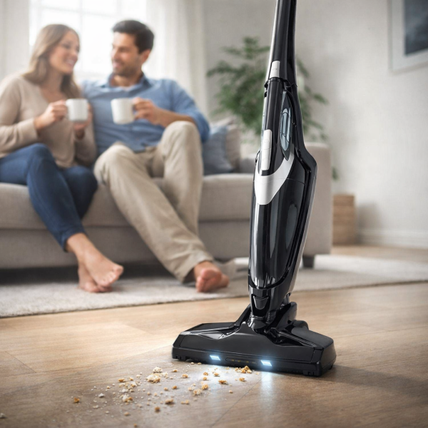 Безжична прахосмукачка 2 в 1 с Li-ion батерия, 8 kPa, 22.2V - Вертикална и ръчна прахосмукачка без торба (0.5 л) 4