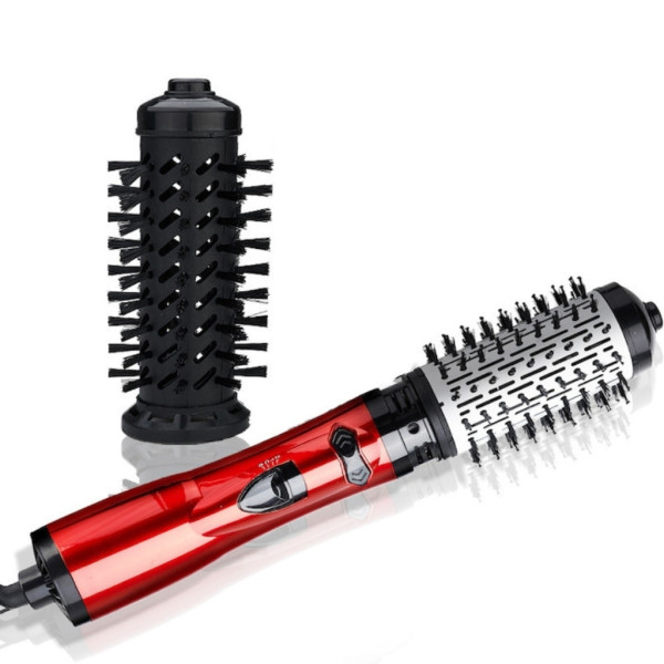 Професионална електрическа четка 3-в-1 за изправяне, къдрене и сушене, 1200W, автоматично въртене