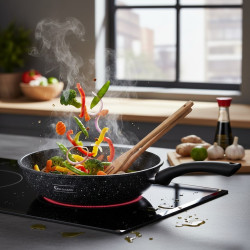 Уок тиган Goldmann GM 1302-26, 26x7см., Алуминий, Мраморно покритие