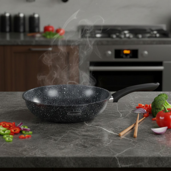 Уок тиган Goldmann GM 1302-26, 26x7см., Алуминий, Мраморно покритие 2