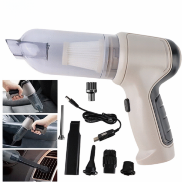 Мощна преносима мини прахосмукачка 2 в 1 - за кола и дома 3