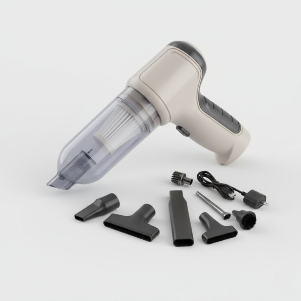 Мощна преносима мини прахосмукачка 2 в 1 - за кола и дома 2