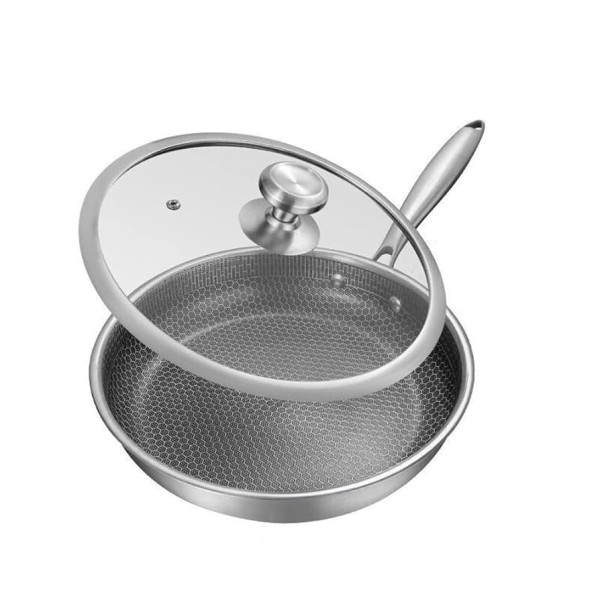 Тиган с капак Goldmann Fusionhex Pro, Дълбок, Незалепващо Покритие, Неръждаема стомана