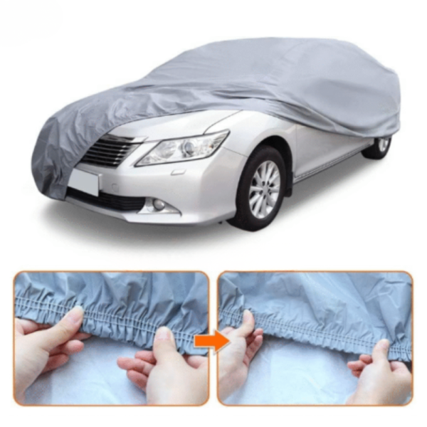 Премиум сиво покривало за кола - защита при всякакви метеорологични условия 5