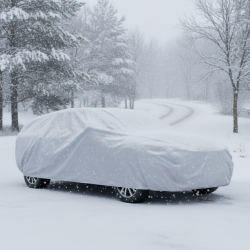 Премиум сиво покривало за кола - защита при всякакви метеорологични условия