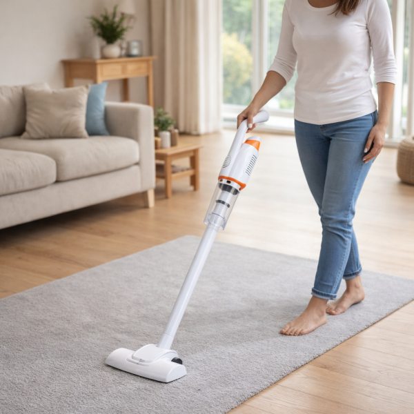 Акумулаторна домакинска ръчна прахосмукачка с  5 накрайника