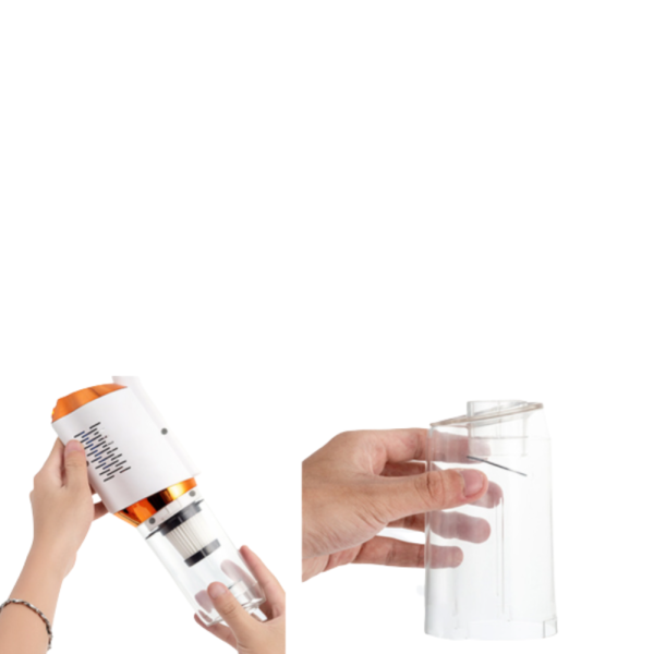 Акумулаторна домакинска ръчна прахосмукачка с  5 накрайника 11