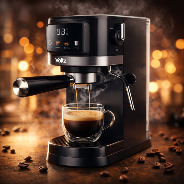 Еспресо машина Oliver Voltz, 1575 W, 20 бара, Крема диск, LED дисплей 4