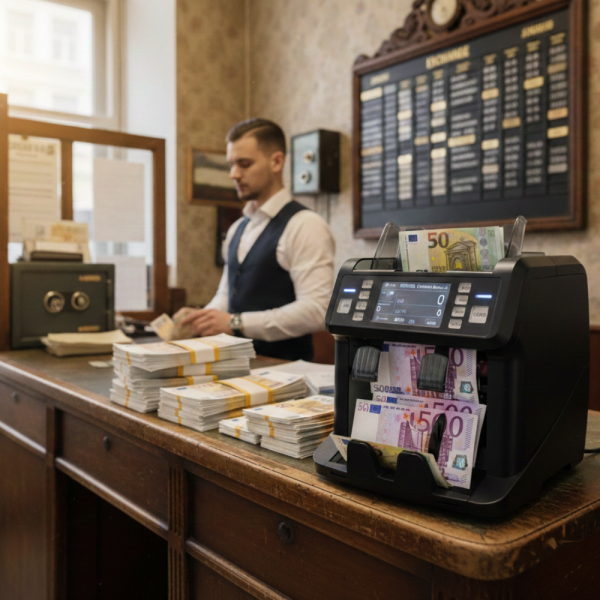 Многовалутна машина за броене на банкноти с детекция за фалшиви банкноти 5