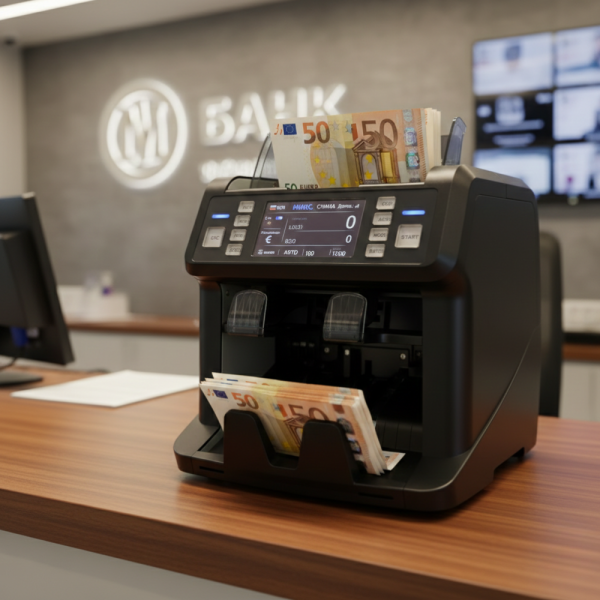 Многовалутна машина за броене на банкноти с детекция за фалшиви банкноти