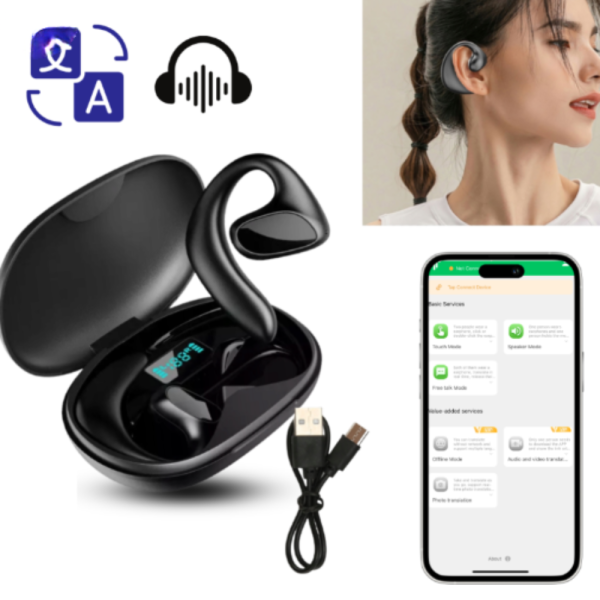 Безжични слушалки с AI превод 2 в 1 — превод в реално време 5