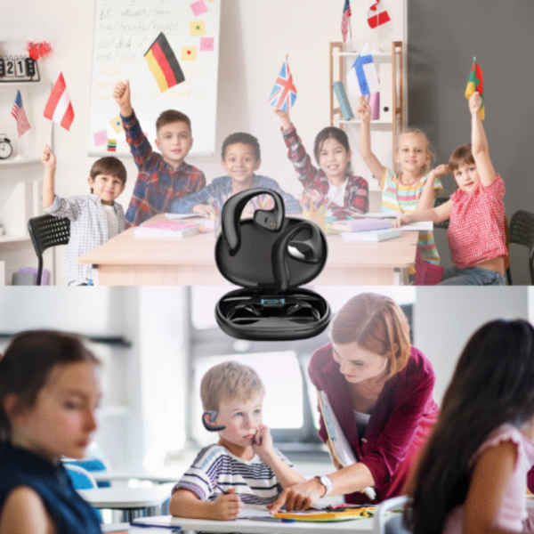 Безжични слушалки с AI превод 2 в 1 — превод в реално време