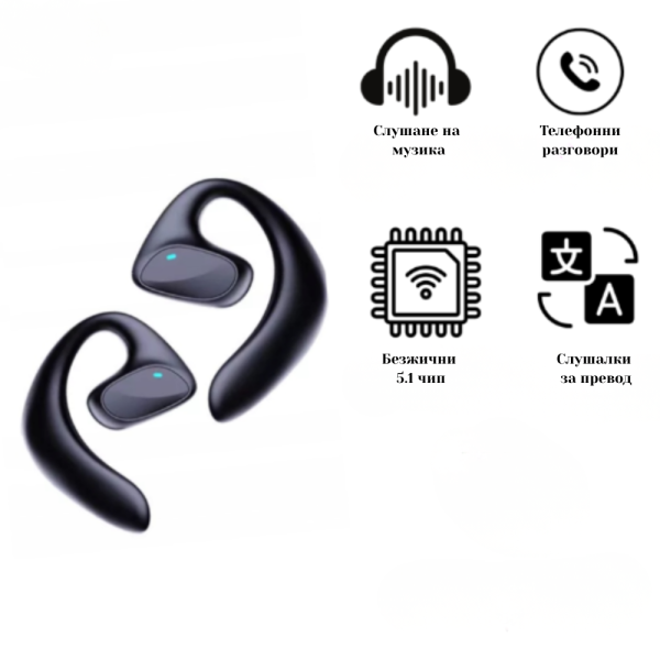 Безжични слушалки с AI превод 2 в 1 — превод в реално време 7