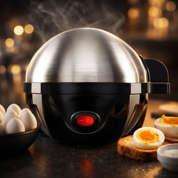 Яйцеварка Rosberg R51982C, 350W, За 7 яйца, Автоматично изключване със сигнал 3