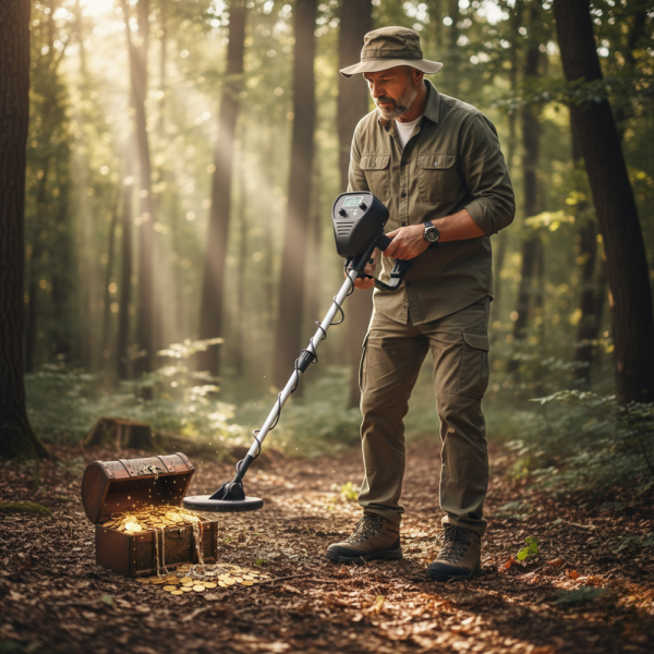 Водоустойчив металотърсач за злато, сребро, монети и съкровища K-1374