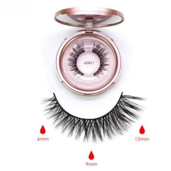 Ръчно изработени изкуствени мигли 3D с магнити - лесно поставяне и естествен вид 6