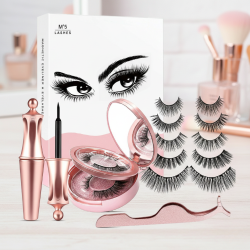 Ръчно изработени изкуствени мигли 3D с магнити - лесно поставяне и естествен вид