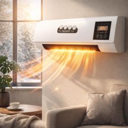 Стенен PTC отоплител и вентилатор LX-333 – 1800W, дистанционно управление и таймер