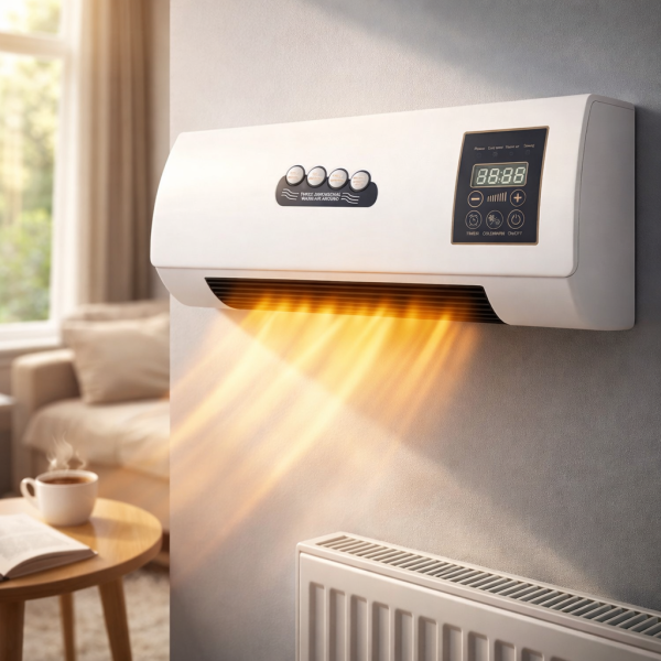 Стенен PTC отоплител и вентилатор LX-333 – 1800W, дистанционно управление и таймер 3