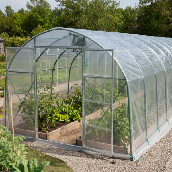 Опора за оранжерия тип арка - издръжлива стомана с полиетиленово покритие 4