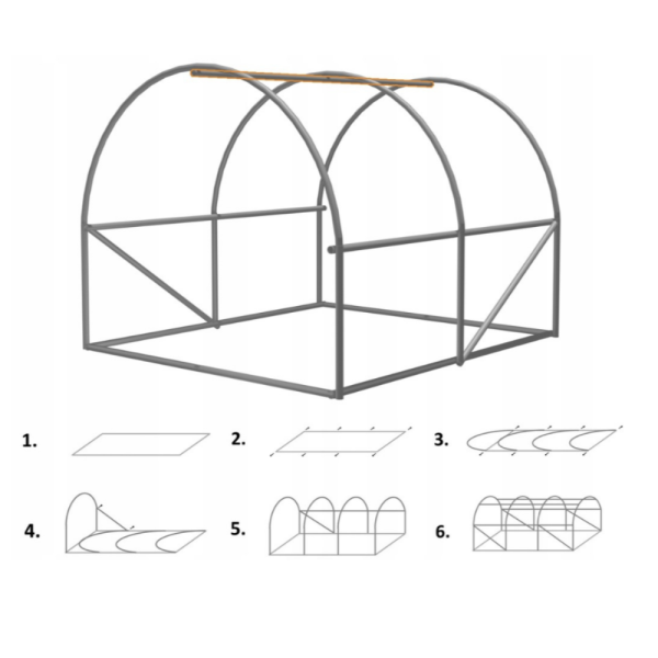Компактна оранжерия – лесен монтаж и стабилна рамка 10