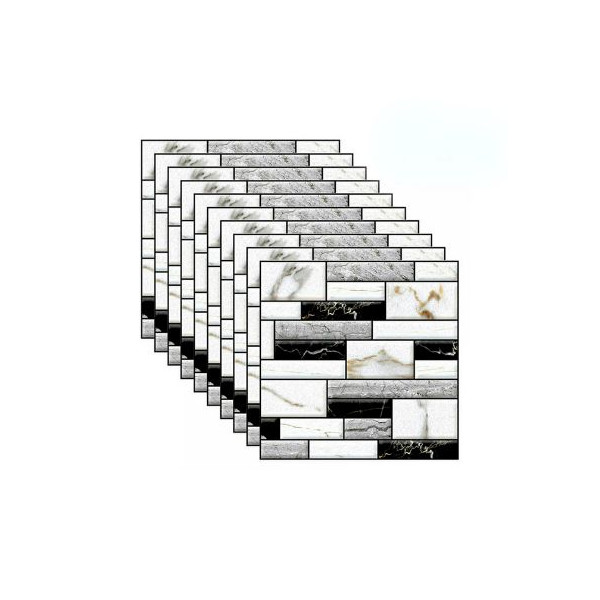Самозалепващи 3D стикери за стена – Имитация на мрамор, 30x30 см (10 броя) 8