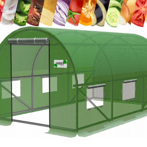Градинска оранжерия - Професионална защита и идеални условия за вашите култури - 3,5 x 2 x 2 м 8