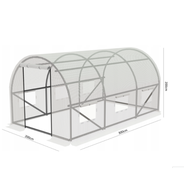 Оранжерия със стабилна поцинкована рамка - професионална защита за вашите култури